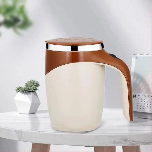 Multifunctional Automatic Magnetic Self-stirring Cup Travel Mug Stainless Steel Espresso Coffee Cup Blender Smart Mixer Thermal Mug for Tea- Multicolor