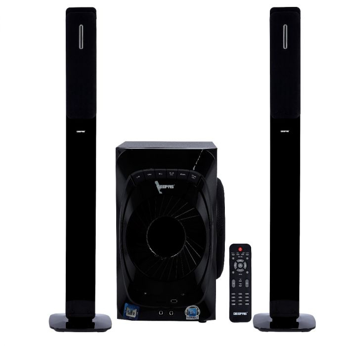 Geepas GMS11151 2.1 Home Theatre - System /Usb/Sd/Fm/Rmt/Bt, Bluetooth, Digital LED Display, Remote Control