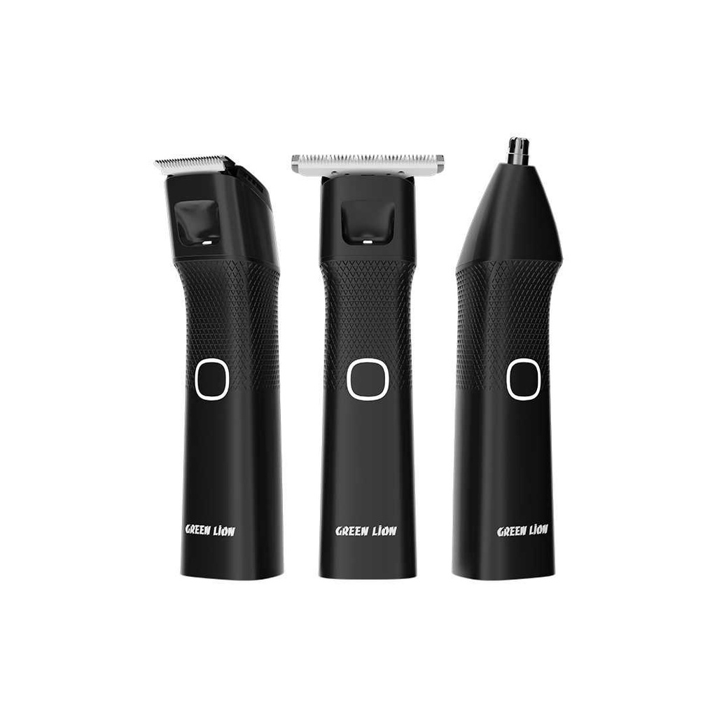 GREEN LION 3 in 1 Body Trimmer / Type-C Charging / 1200mAh Battery Capacity / 90 Minutes Working Time / Built in LED Light / Convertible Head / 55mm Ultra-Wide Knife / Body Hair Scissors / Nose Hair -