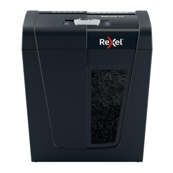 Rexel Secure X8 Cross Cut Shredder (8 Sheets, P-4 Security) – Compact & Quiet