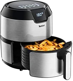 Tefal Easy Fry Digital Interface 4.2 L Oil-less Air Fryer With Grill, Silver, Metal/Stainless Steel, EY401D27