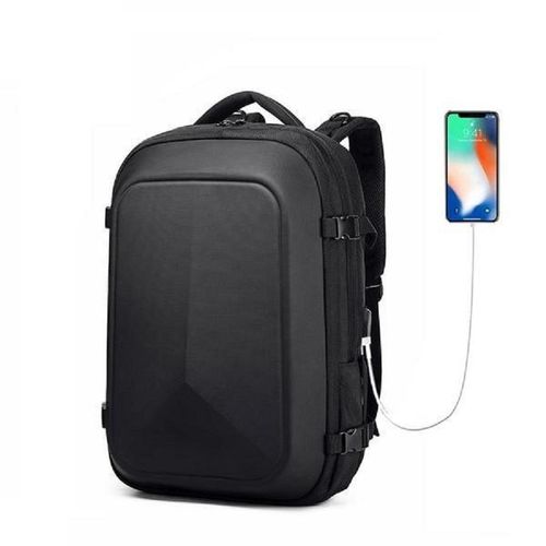 New Men's Business Multifunctional USB Charging Laptop Backpack Water-Repellent Travel School Bag- Multicolor