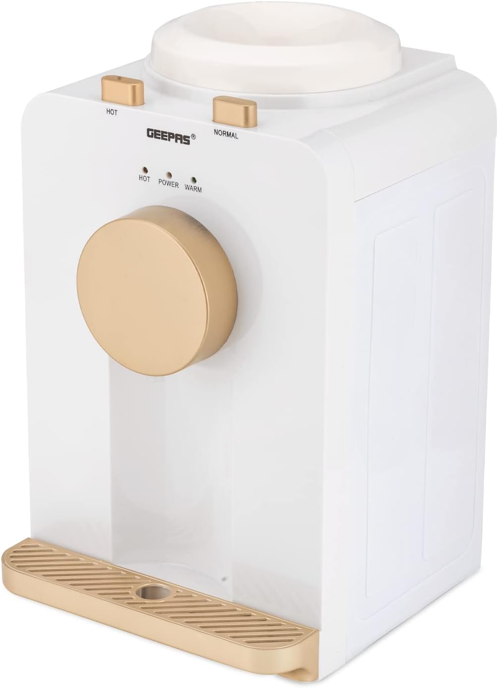 Geepas Hot And Normal Water Dispenser, GWD17032 - Stainless Steel Water Tank, Normal and Hot, Two Taps