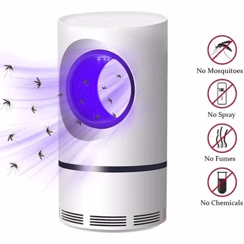 Photo Pro USB Photo-catalysis Suction Type Mosquito Killing LED Lamp UV Light- White