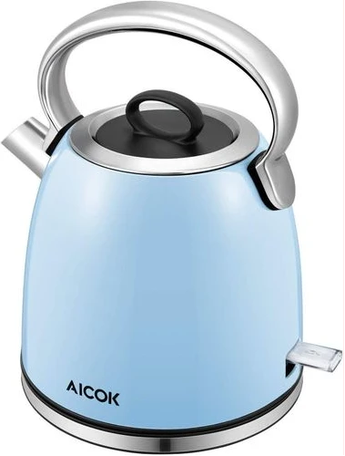 Aicok Steel Fast Heating Temperature Adjustable Electric Kettle -Blue.