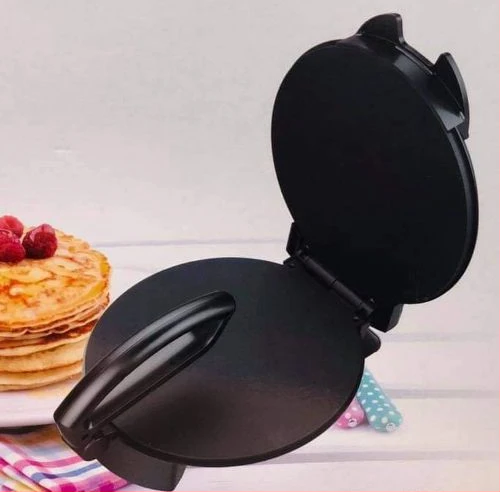 Non Stick Chapatti Roti Tortilla Pizza Maker Plate- Black