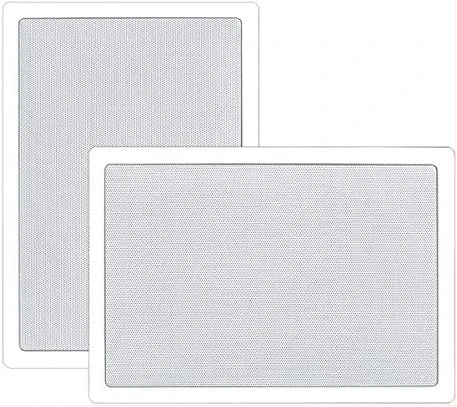 Pyle Two Way Stereo Sound Speaker - Dual Professional Audio Speakers System - In Wall / In Ceiling White Mount Flush, 6.5" Midbass, 1/2 Inch Polymer Tweeter - Indoor Home Theater