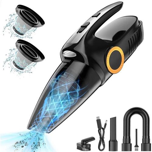 Car Vacuum Cleaner, Handheld Vacuum High Power 8000Pa, Mini Portable Car Vacuum Cleaner Pet Hair, Small Wet Dry Vacuum Cleaner For Car Interior Detailing Cleaning With 15ft Cord & LED Light