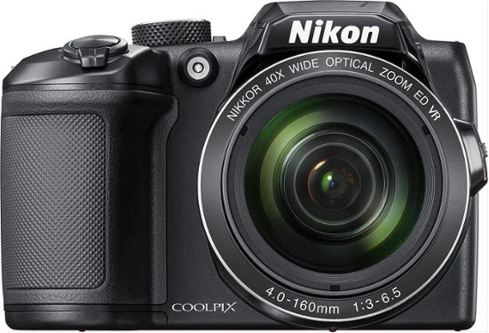 Nikon - COOLPIX B500 16.0-Megapixel Digital Camera, Full HD 1080p, Wi-Fi, Bluetooth, 40x Optical Zoom Lens, Nikkor f/3.0 6.5, BSI CMOS sensor - Black