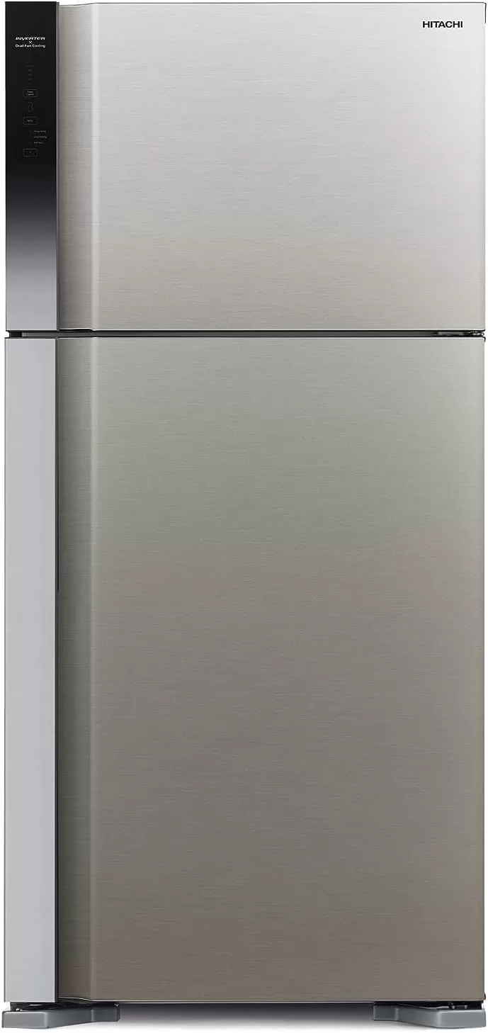 Hitachi 700 - liters Refrigerator RV800PUN7KBSL – Frost Free Top Mount Freezer, Inverter Control Dual Fan Cooling, Touch Screen Control