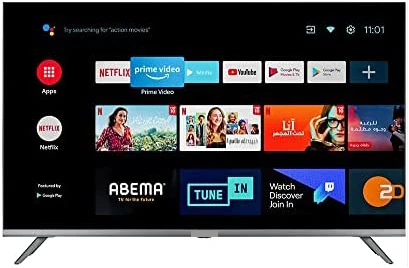 EBON 55-Inch Smart TV UHD 4K E55SAFS; Android LED TV, 2- Remote Controls, WiFi, 3- HDMI Ports, USB, Inbuilt Free To Air Decoder - Black