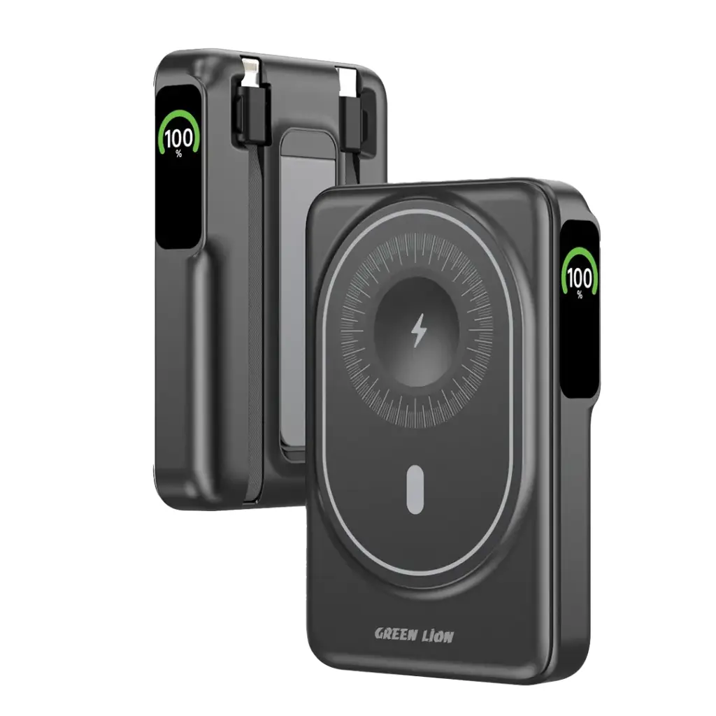 Green Lion Mag-Vision 10000mAh Power Bank - Black