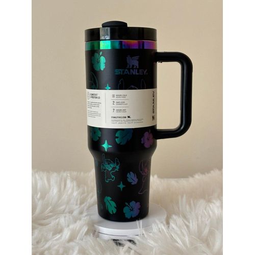 Stanley Cartoon 40 Oz Quencher Stainless Steel Double Drink Vacuum Cup Thermos Ice Cups Student Cold-Keeping Giant Stainless Steel Water Bottles