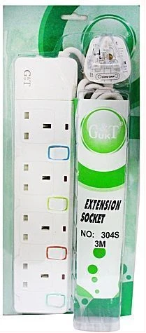 Gt 13A 4 Way Extension Socket - White