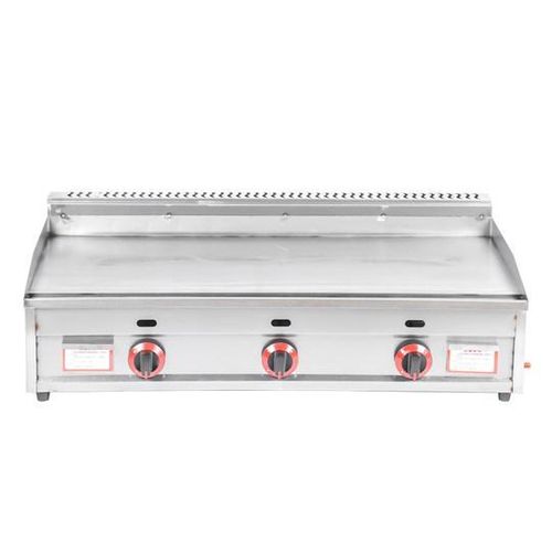 Commercial Stainless Steel Portable Flat Top Grill Propane Gas Countertop Restaurant BBQ Griddle Scartfring And Cooking With Integrated Full Function Iron Plate Pan, Baking Oven Pastels With Splash Gu