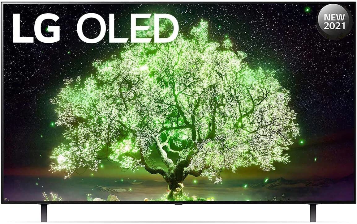LG OLED TV 55 Inch A1 Series, Cinema Screen Design 4K Cinema HDR WebOS Smart AI ThinQ Pixel Dimming OLED55A1PVA.