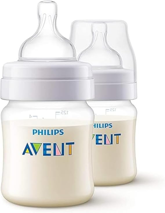 Philips Avent 2pc Anti-Colic Baby Bottle 125ml, SCY900/02 - White‎