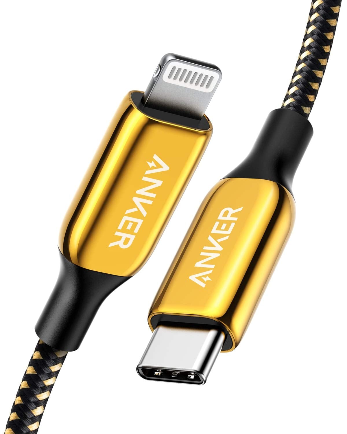 Anker 24K Gold USB C to Lightning Cable (6 ft) Powerline+ III, MFi Certified Lightning Cable for iPhone , Supports Power Delivery