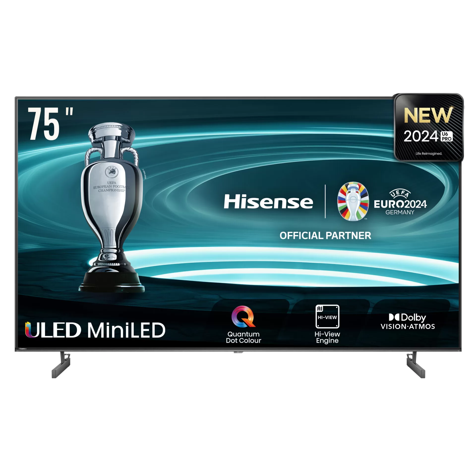 Hisense 75 Inch U6 Pro Series, 75U6N, Mini-LED QLED UHD 4K Smart VIDAA TV (3YRs WRTY)