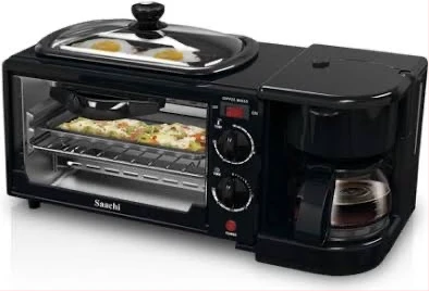 Saachi 3 In 1 Breakfast Machine NL-BS-2951-BK