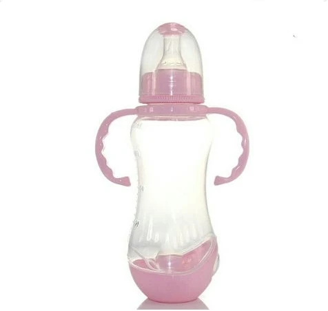 280ml Apple bear Milk Baby Feeding Bottle-Pink