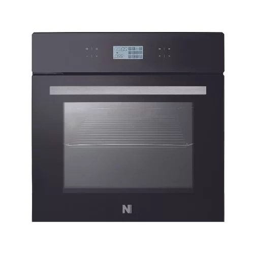 Newmatic 65L Built-in Electric Oven FM6113T, 2800W, Digital Touch Control Panel, Oven Fan, 11 Cooking Functions - Black