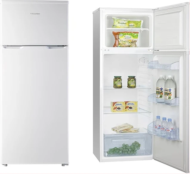 Hisense 280L Double Door Refrigerator – Silver