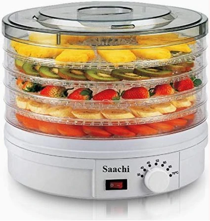 Saachi 5 Tray Fruit, Food Dehydrator - Multi-colors