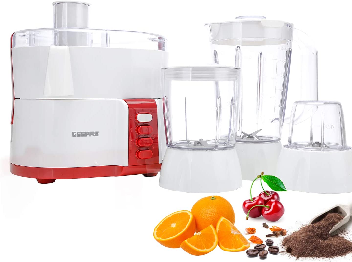 Geepas 2 Speed 4 In 1 Food Processor
