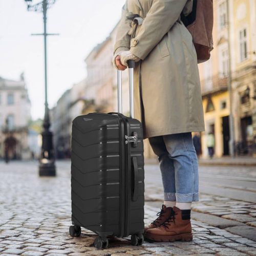 20 Inch 1 Piece Of Luggage Set, PP Hard Shell Suitcase with Spinner Wheels & TSA Lock, Lightweight Carry on Suitcase Set Carry-on Checked Bag.