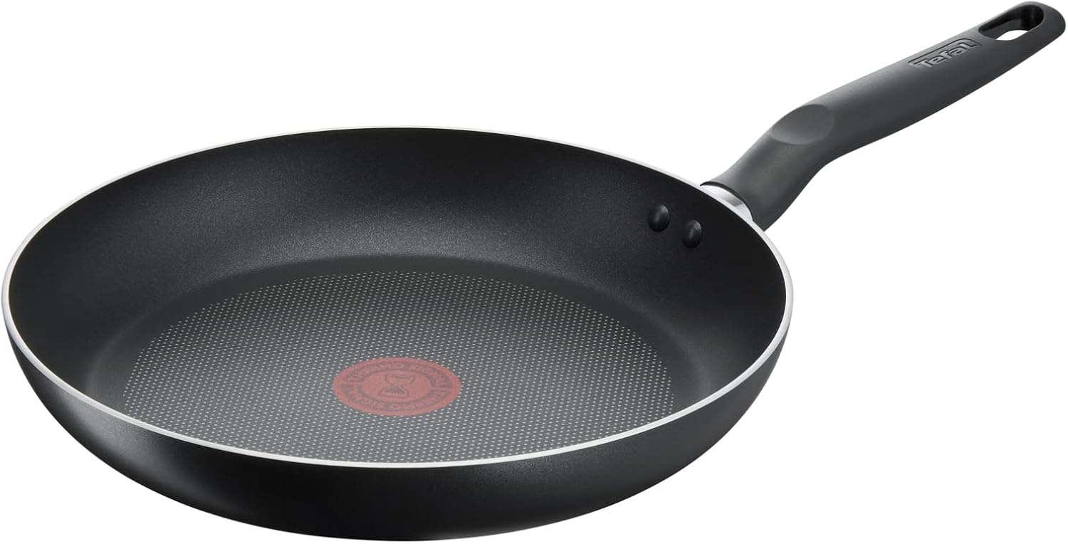 TEFAL  28 Cm Frying Pan, G6 Super Cook, Non Stick Cookware, Thermo-Signal, Black, Aluminium-2 Years Warranty, B4590684