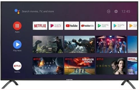 Sky 65'' 4K Android Smart HDR Digital Satelite LED TV - Black