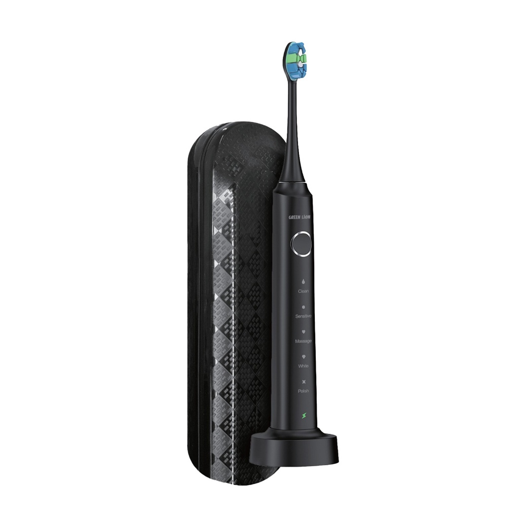 Green Lion Smart Brush Rechargeable Electric Toothbrush - Black