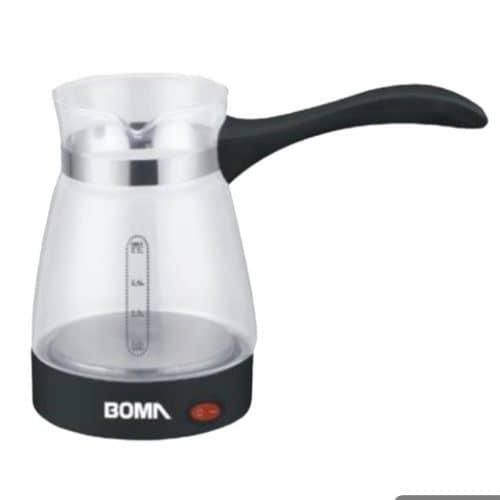 Boma Grand Electronic Turkish Coffee Pot Glass Kettle with Separate Base -Transparent