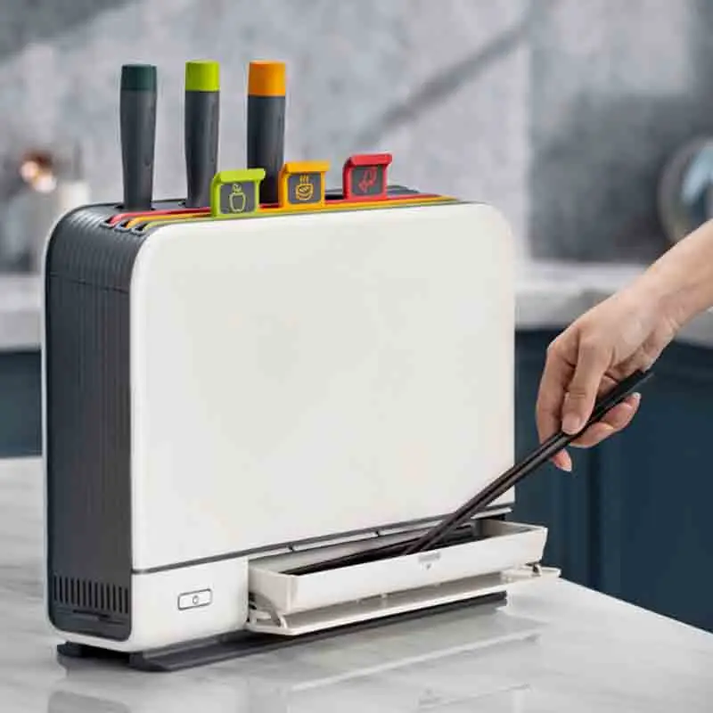 Decakila Sterilizer cutting board and knife set, KUDF011W