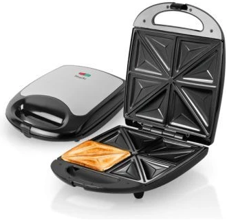 Saachi 4 Slice Sandwich Maker Toaster, Grill- Black