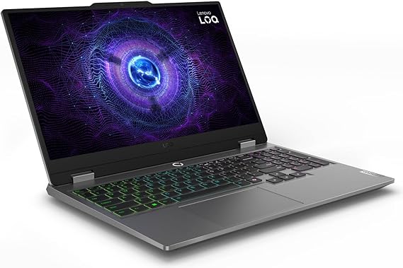 Lenovo LOQ 15IRX9 Gaming Laptop, 15.6" FHD IPS 144Hz Display, Intel Core i7-13650HX, 16GB RAM, 512GB SSD, GeForce RTX 4050 6GB Graphics, Backlit ENG Keyboard, Luna Grey