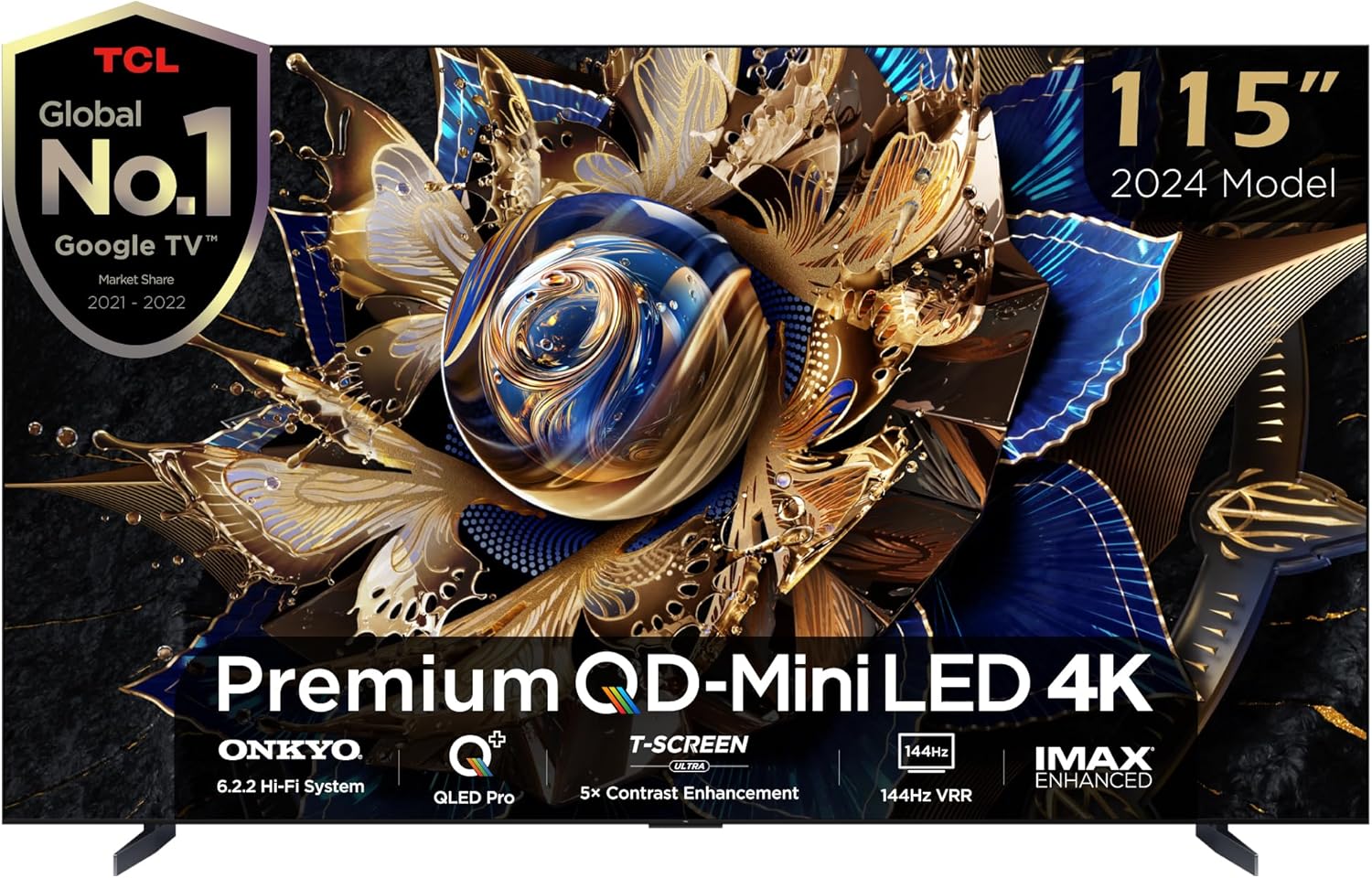 TCL 115 Inch 4K QD-Mini LED HDR Google TV 115X955-MAX