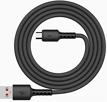 Itel ICD-21 Data Cable ( Fast Charging) 1 m Micro USB Cable (Black)