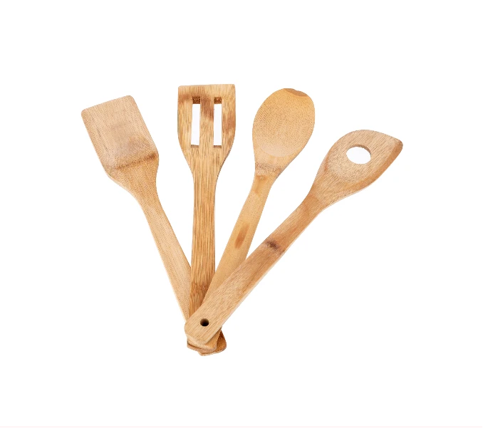 Delcasa DC1375 4Pcs Wooden Kitchen Tools Set
