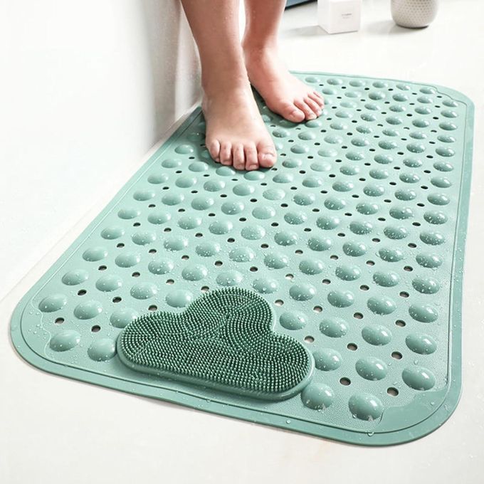Non Slip Bath Mats For Inside Bath, Bath Mats For Inside Shower, Rectangle Shower Mat Anti Slip,Sturdy Suction Cup Attaching,Comfortable For Feet, Nonslip For Stand Up Showers And Small Bathtubs -Mult