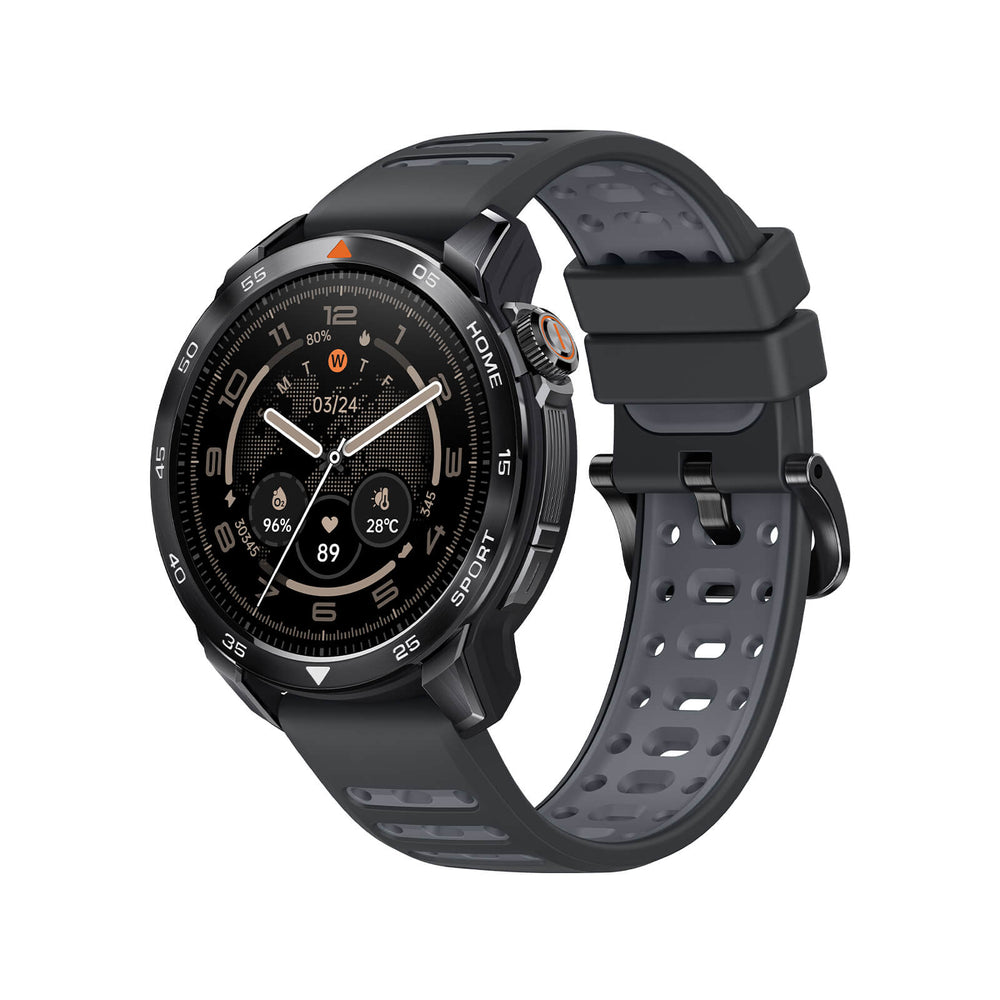 Mibro Smart Watch GS Pro2 (Black) - 1.43" Amoled Display, Bluetooth Calling, 20 Day Battery Life, 5ATM Waterproof, Dual Frequency GPS Positioning, 150+ Sports Modes, Heart Rate Monitoring, Sporty Styl