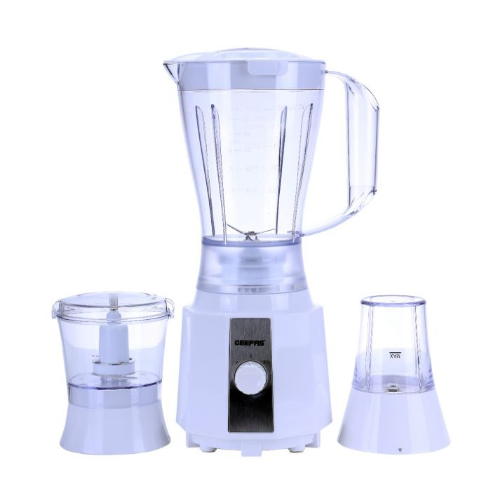 Geepas GSB9891 400W 3 In 1 Multi-Functional Blender - Red/White