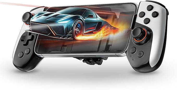 Porodo Chillcore Cooling Game Controller with Vibration & Customizable Macro Mapping / Universal Phone Compatibility / RGB / Wireless Connectivity / Android, iOS, Windows, Nintendo Switch & More Compa