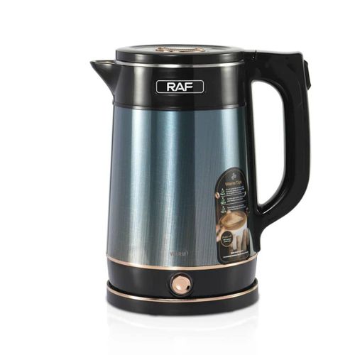 RAF 2.5Litre Stainless Steel Electric Kettle Large Capacity 360 Degree Swivel Base High Level Kettle With Led Lamp 1500W Boiler Pot