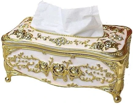 Tissue Box Napkin Holder Paper Case Cover For Table Decor, Cream