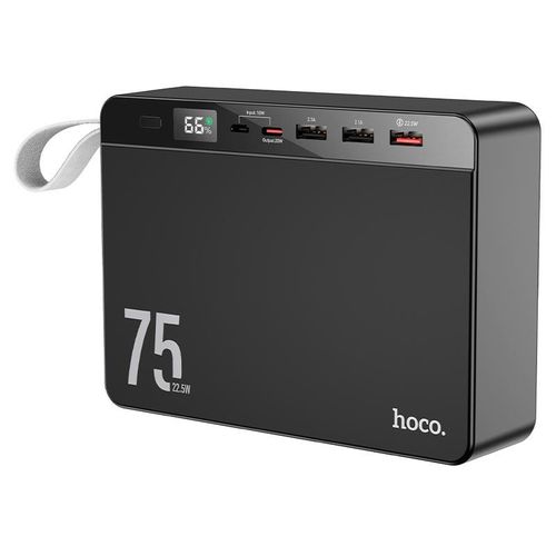 Hoco J94 Overlord Emergency Portable Mobile Phone power bank, 75000mAh, Type-C / Micro-USB 18W input, USB 22.5W / Type-C 20W output, with LED digital display, support fast charging protocols.- Multico