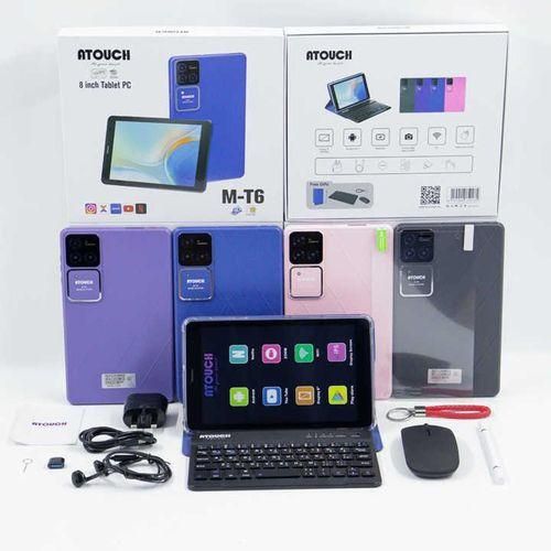 Atouch M-T6 8 Inches With 2 Sim Children’s Tablet 12GB+512GB, Android, 9000mAh – Includes Keyboard & Mouse