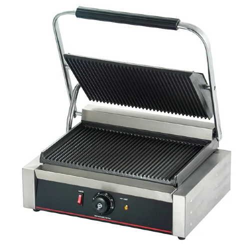 Single Commercial Sandwich Grill Maker