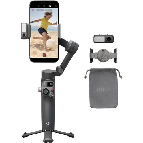 DJI Osmo Mobile 7P Gimbal Stabilizer for iPhone, Android, Native Tracking, Lighting, 3-Axis Phone Gimbal, Quick Launch, One-Tap Edit, Built-in Extension Rod & Tripod, 10hrs Use, Phone Charging